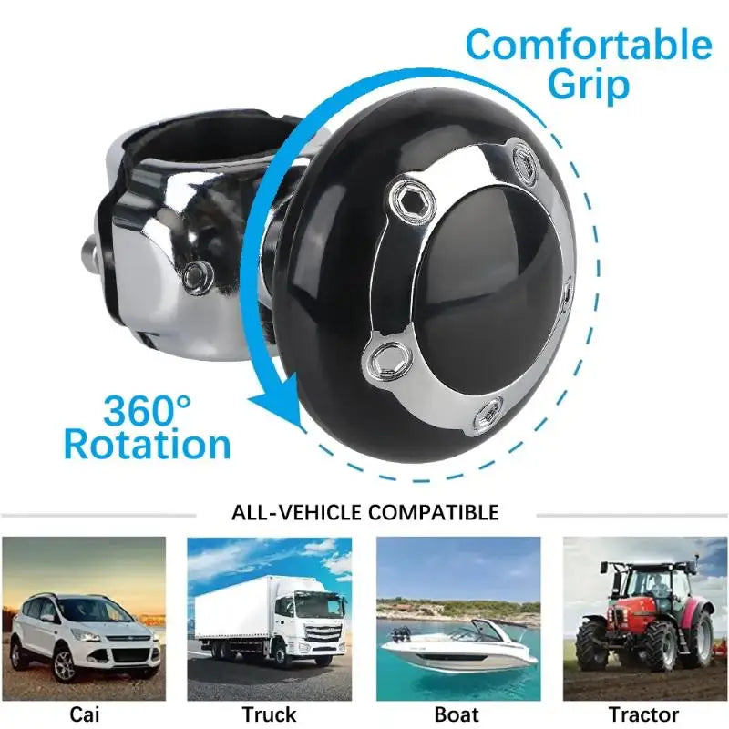 Universal Car Steering Wheel Spinner Ball Handle for Easy Maneuvering and Turning