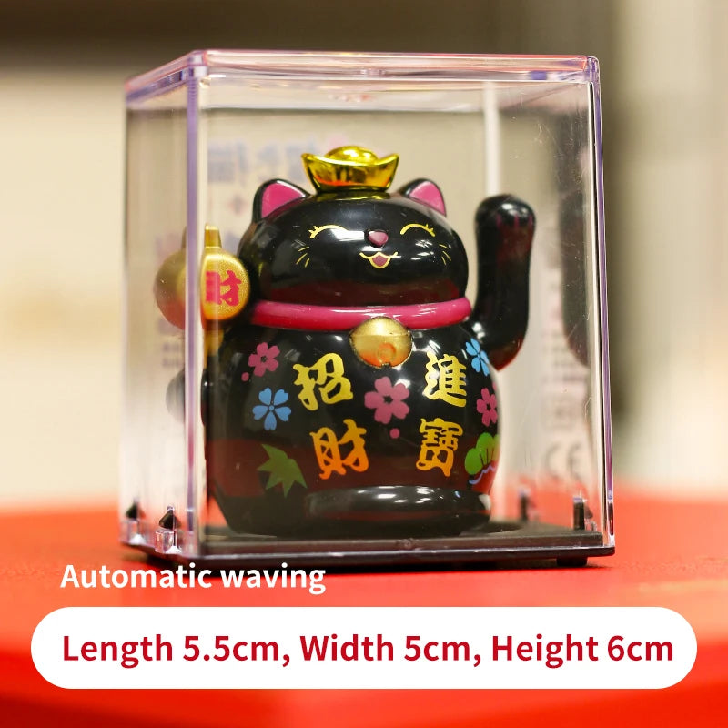 Solar Luck Cat Waving Cat Solar Powered Cat Solar Powered Cute Waving Cat Good Luck Wealth Welcoming Cats Home Display Car Decor