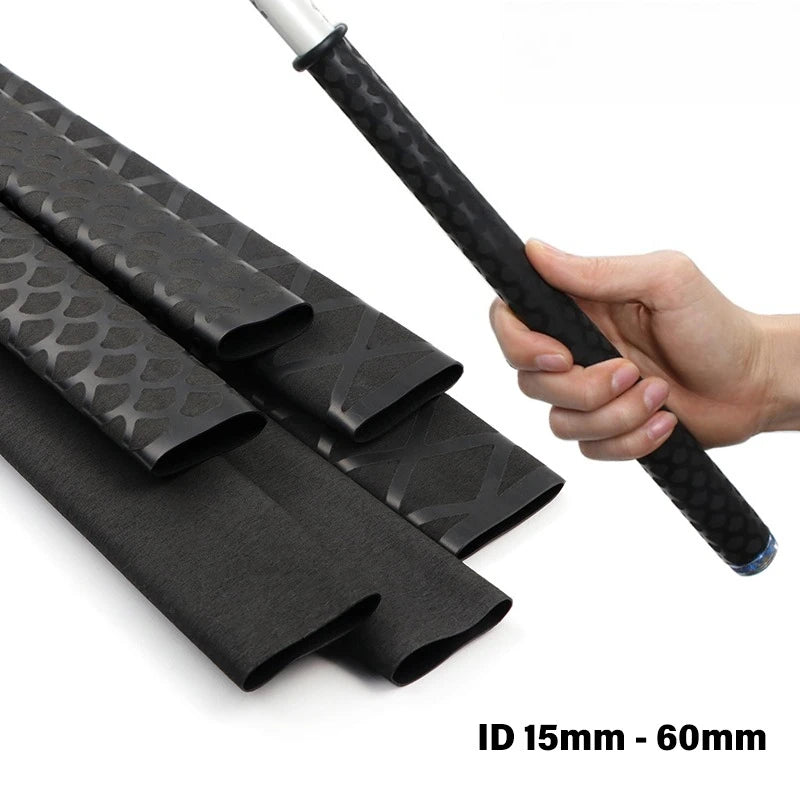 1/1.6m Anti-slip Fishing Rod Heat Shrink Tube ID15 18 20 22 25 28 30 35 40 45 50 60mm Waterproof Handle Bar Protect Wrap Cover