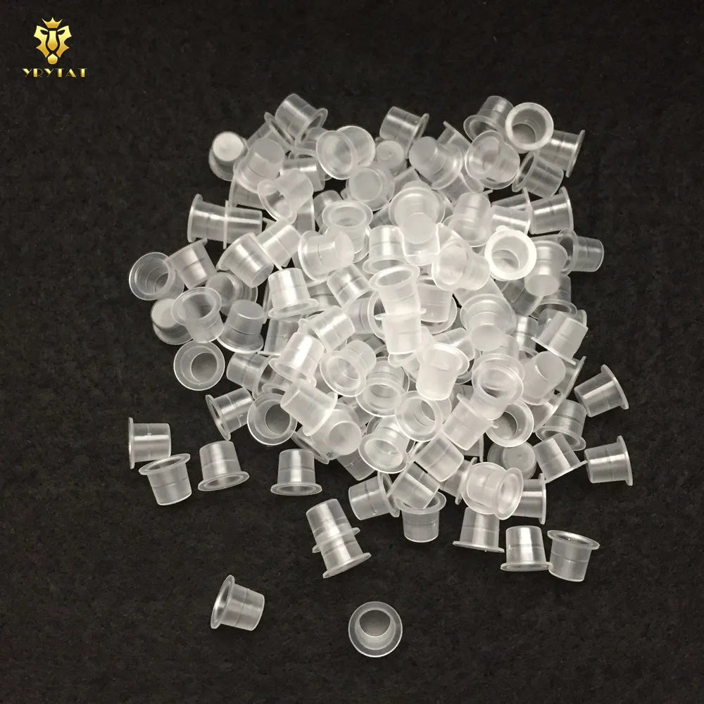 1000pcs 8mm Small Size Tattoo Ink Cups Caps Permanent Makeup Pigment Cups Caps Supply YIC9-1000#