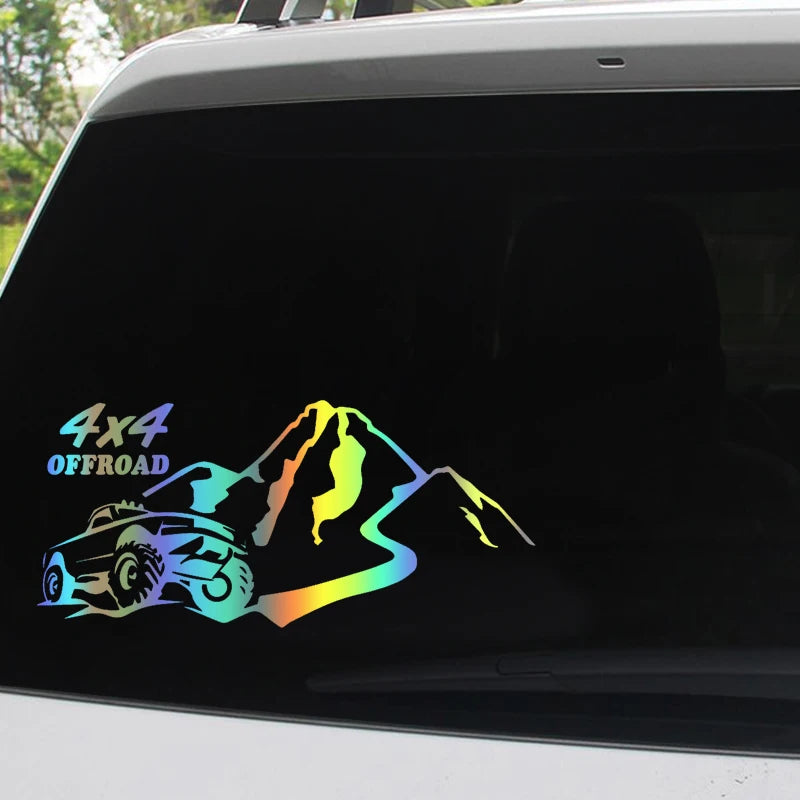 S60289# 4x4 Offroad Car Bumper Window Stickers Waterproof Decoration For Car Fashion Decals Vinyl Material Creative Stickers