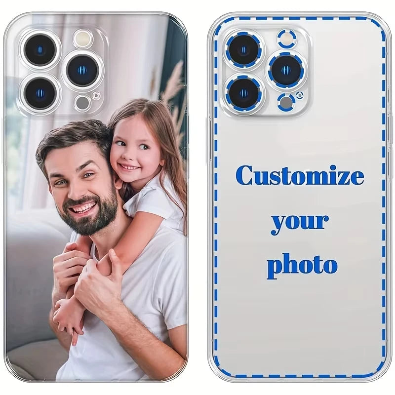 DIY Photo Customized Transparent Phone Case for Xiaomi Redmi Note 14 13 12 11 Pro Plus 4G 5G 15C 14C 13C 12C 10 10C 9A 9C Cover