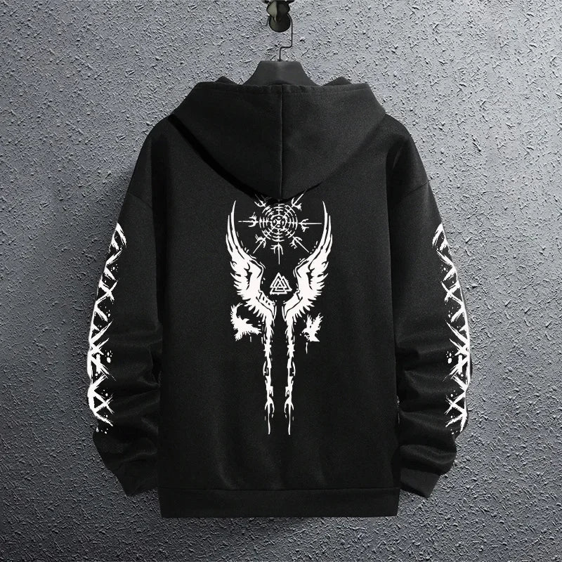 2025 Brand New Black Sweatshirts Autumn Winter Male Daily Casual Sporty Jogging Hoodie Men's Outwear Fashion Pullover