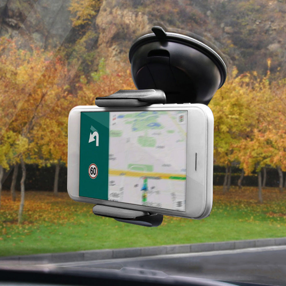 Phone Holder for Car 360° Widest View Flexible Long Arm Universal Handsfree Dashboard Suction Type Windshield Holder Phone Mount