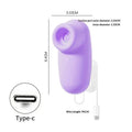 【SA】1 Set Soft Purple Silicone Suction Vibrator With Тypе-с Rechargeable Waterproof For Adult Personal Intimate Pleasure At Home