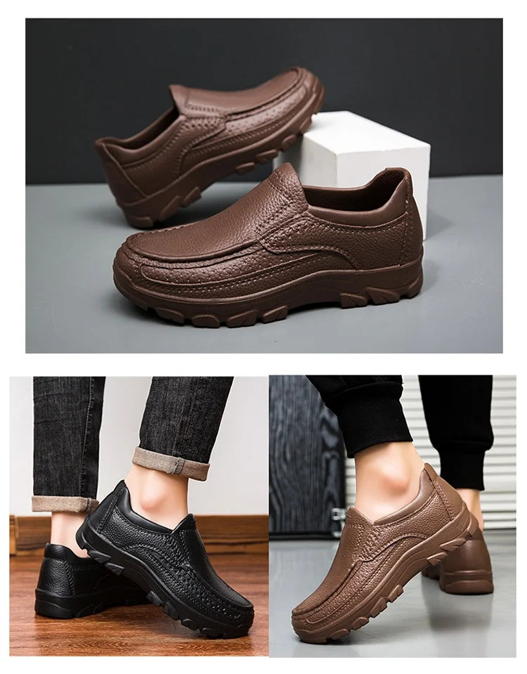 Men's chef shoes waterproof and oil-proof kitchen work shoes ultra-light non-slip EVA soft-soled casual men's shoes garden shoes