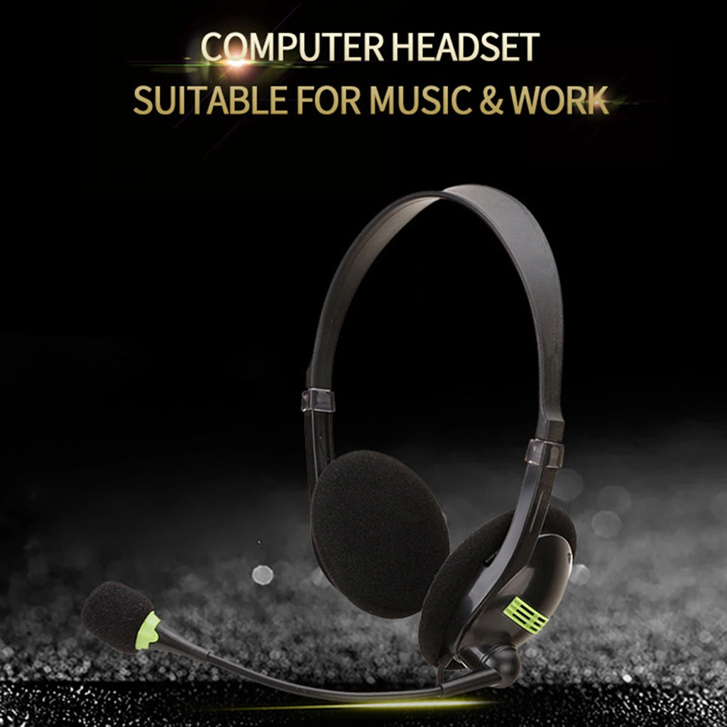Gaming Headset Over Ear  Mounted Wired Headphones with Mic 30mm Driver Adjustable Headband for Laptop Computer PC With Mic