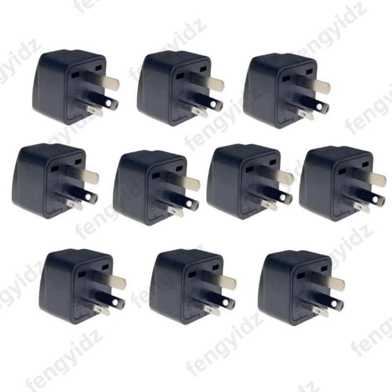 Australian/China/New Zealand Travel Adapter, IEC Type I Plug US/EU/UK/Swiss/Italy/Japan To AU 3 Pin Power Converter 10A/250V