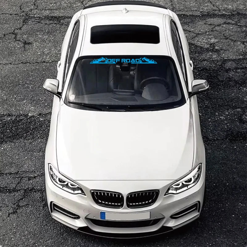 100cmX9cm For OFF ROAD - Windshield Banner Car Stickers Vinyl Decal Back Window Sticker Fits 4x4 Mud Off Road Auto