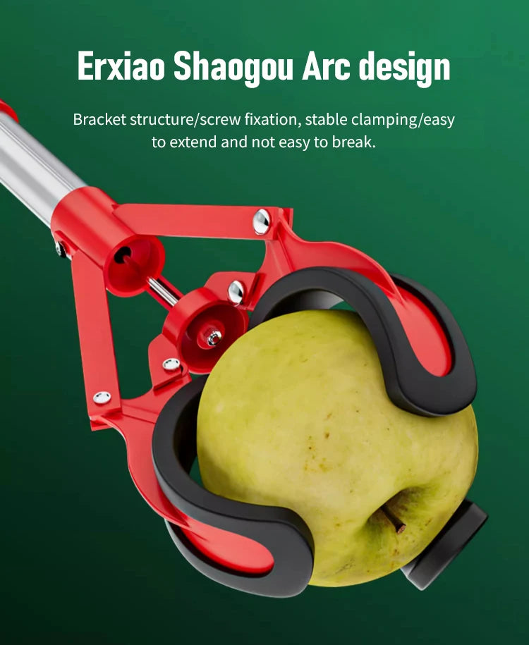Garden fruit and vegetable picking tools high pruning retractable lengthened three claws