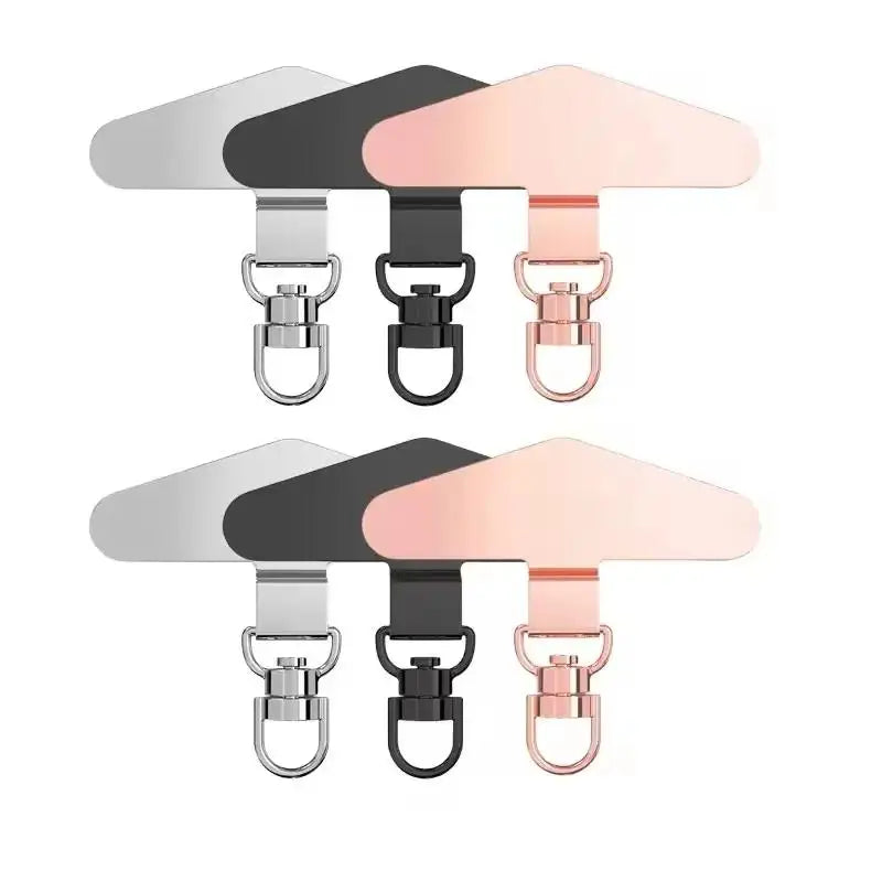 360° Rotation Metal Steel Phone Tether DYM Cell Phone Lanyard Patch Gasket Universal Cellphone Lanyard Safety Connecter Piece