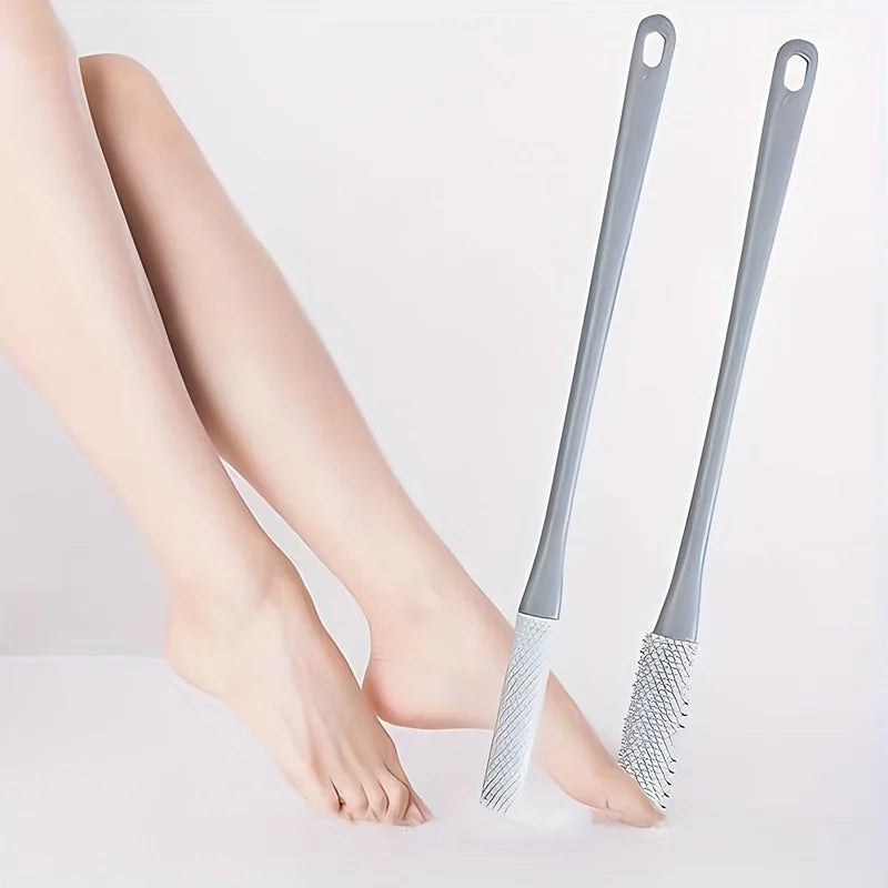 1pc Long Handle Toe Brush Manual Foot Care Scrubber Portable Shower Foot Brush for Toe Cleaning Elderly Foot Care Tool