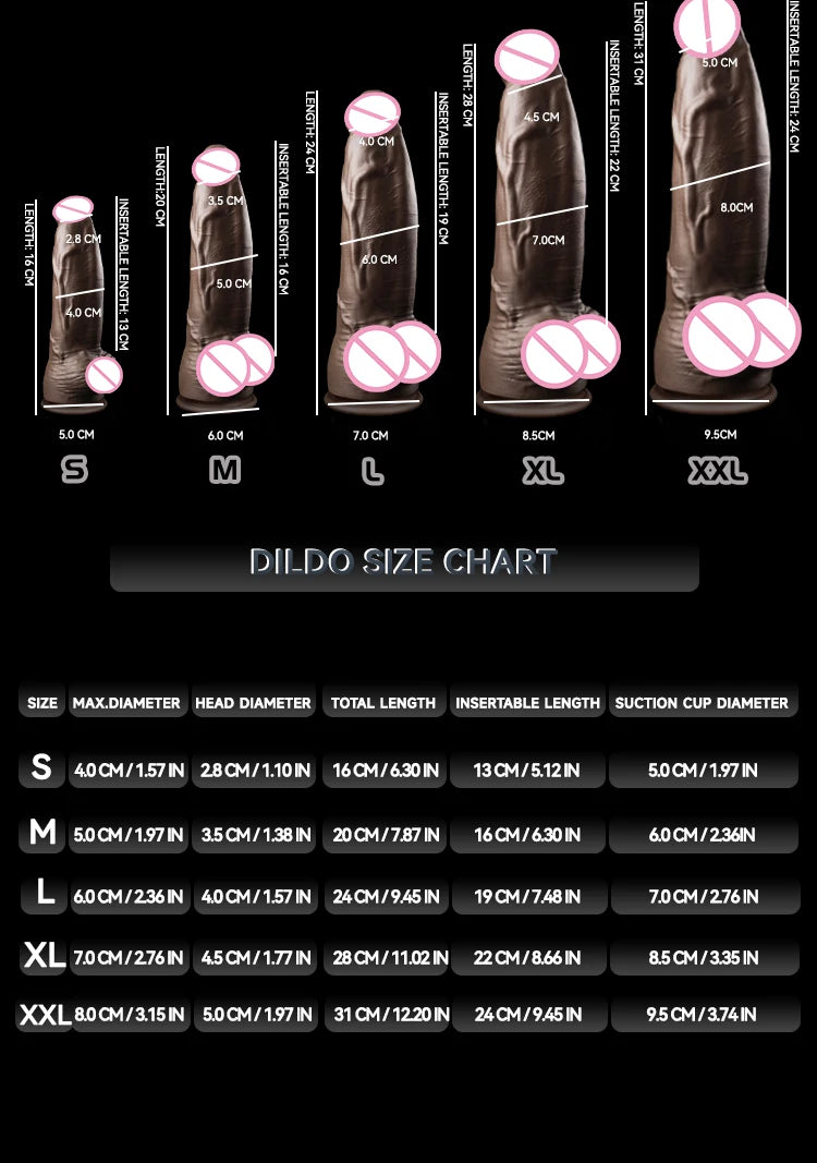 JYBL TITAN Liquid Silicone Dildo Soft Plug Adult Toy for Men Realistic Design Vibrating Option Available in Multiple Sizes