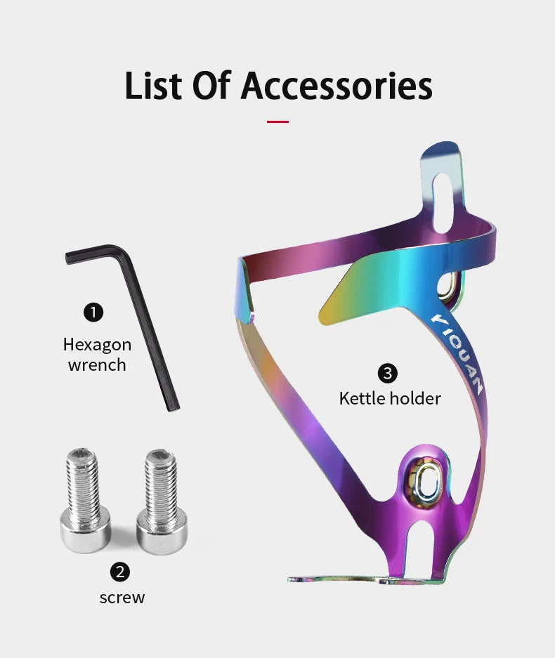 Aluminum Alloy Bicycle Bottle Cage Colorful Road Mountain Bike Bottle Holder Ultralight MTB Waterbottle Holder Bike Parts