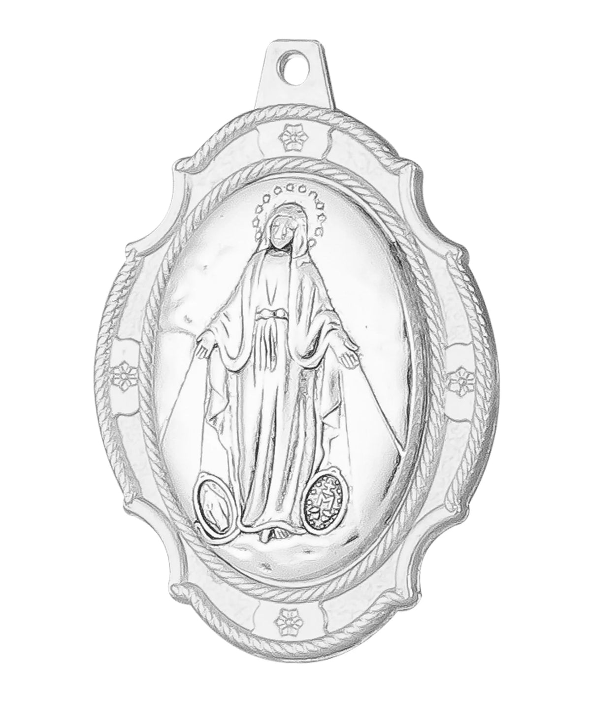 10 Styles 3 Colors Holy Icon Our Lady of Mount Carmel Miracle Madonna Pio Sacred Heart Jesus Pendant DIY Religious Keychain Part