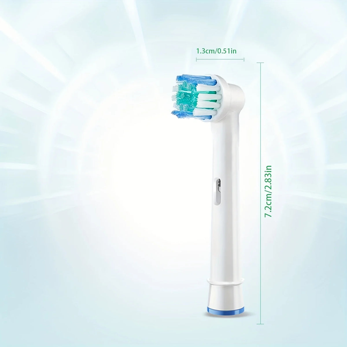 4 toothbrush heads, compatible with Braun Oral-B electric toothbrush, replacement brush heads for Vitality Pro 1000 2000