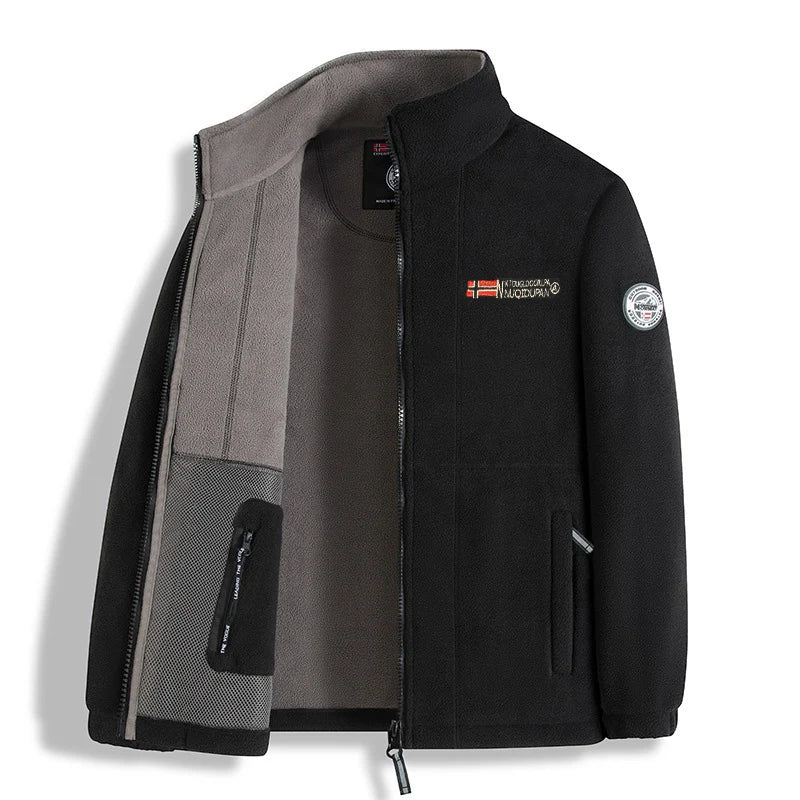 Casaco de Inverno Novo para Homem, Polar Grosso, Design de Qualidade para Exterior, Quente, Moda Masculina, Vestuário de Outono
