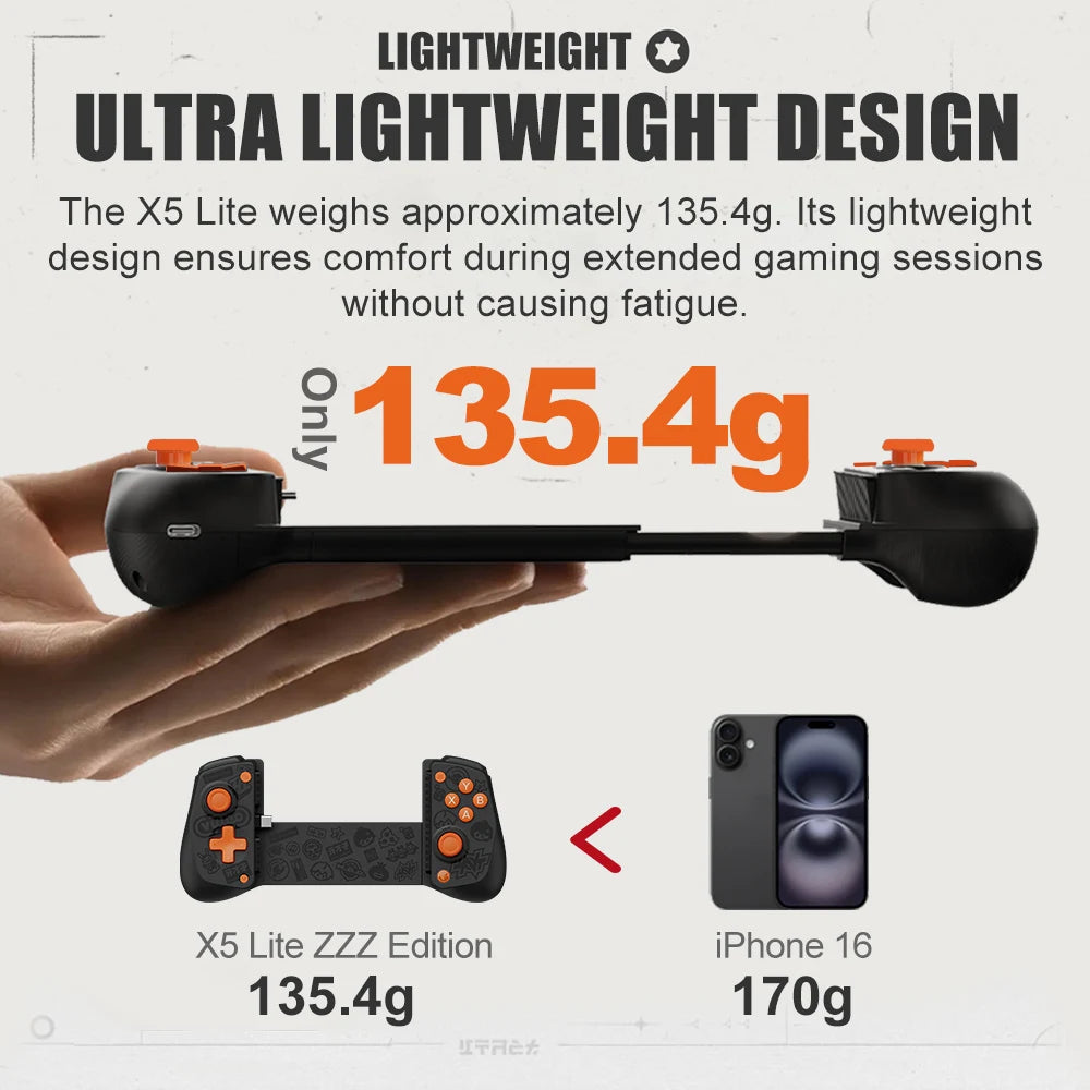 Comando para Telemóvel GameSir X5 Lite Zenless Zone Zero Edition para iPhone 17 16 15, Android, iPad Mini e Tablet Y700