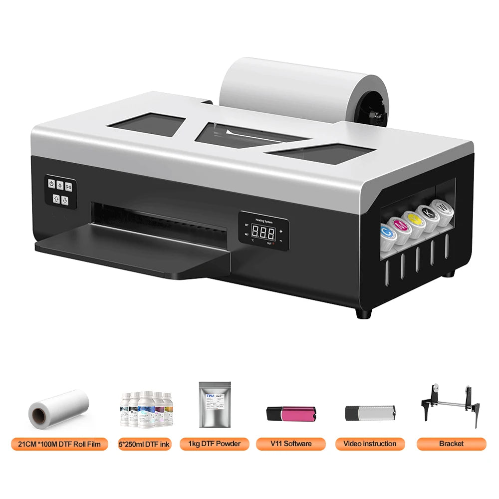A4 DTF Printer Impresora A4 L800 DTF Printer Direct Film Printer Textile Fabric T-shirt Printing Machine for All Textile Fabric