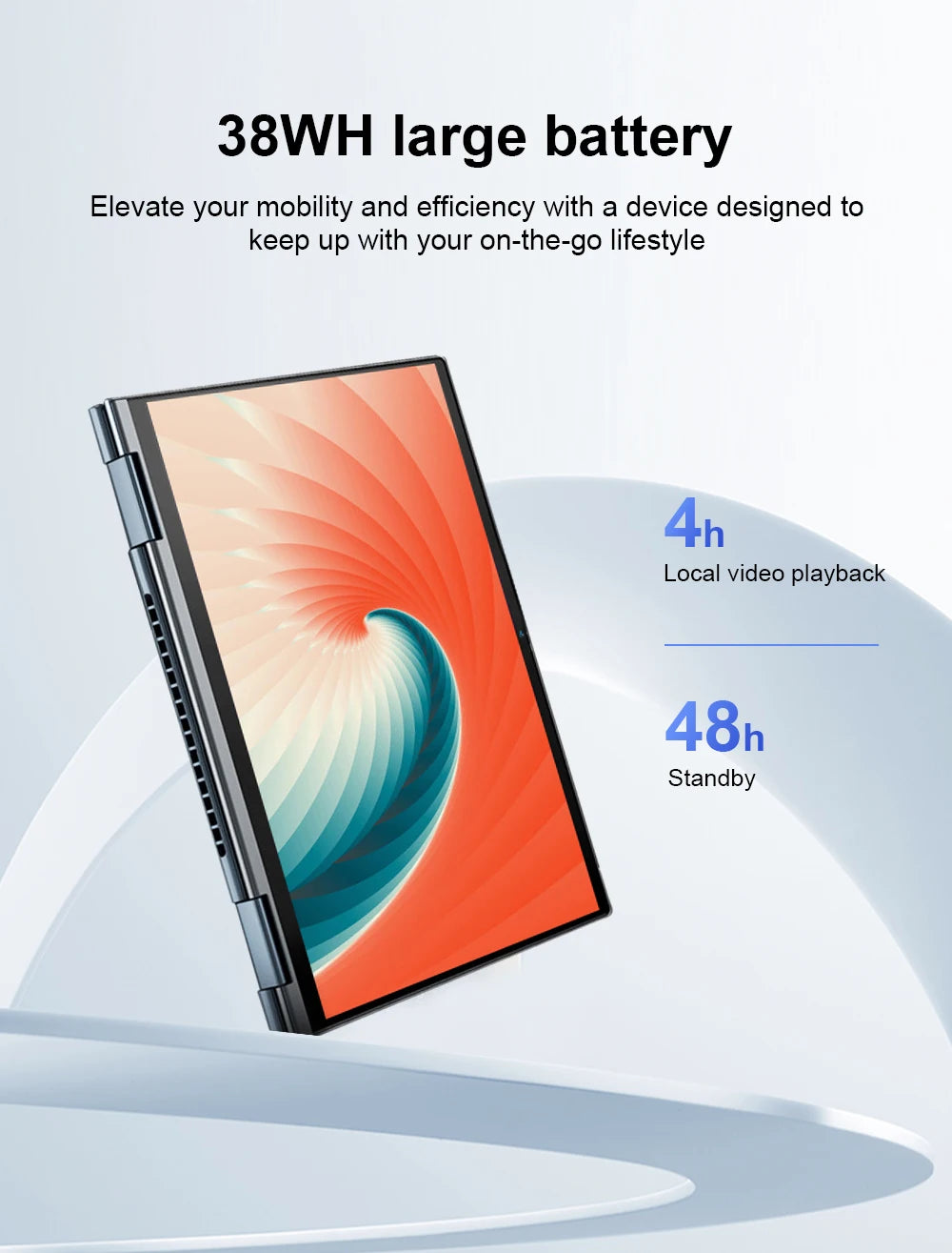 Ninkear YBook15 15.6 Inch 2 in 1 Laptop AMD Ryzen 3 3250U Notebook 16GB DDR4 512GB SSD FHD IPS Touch Screen 360° Convertible Laptop Windows 11 Backlit Keyboard for Study Office Work