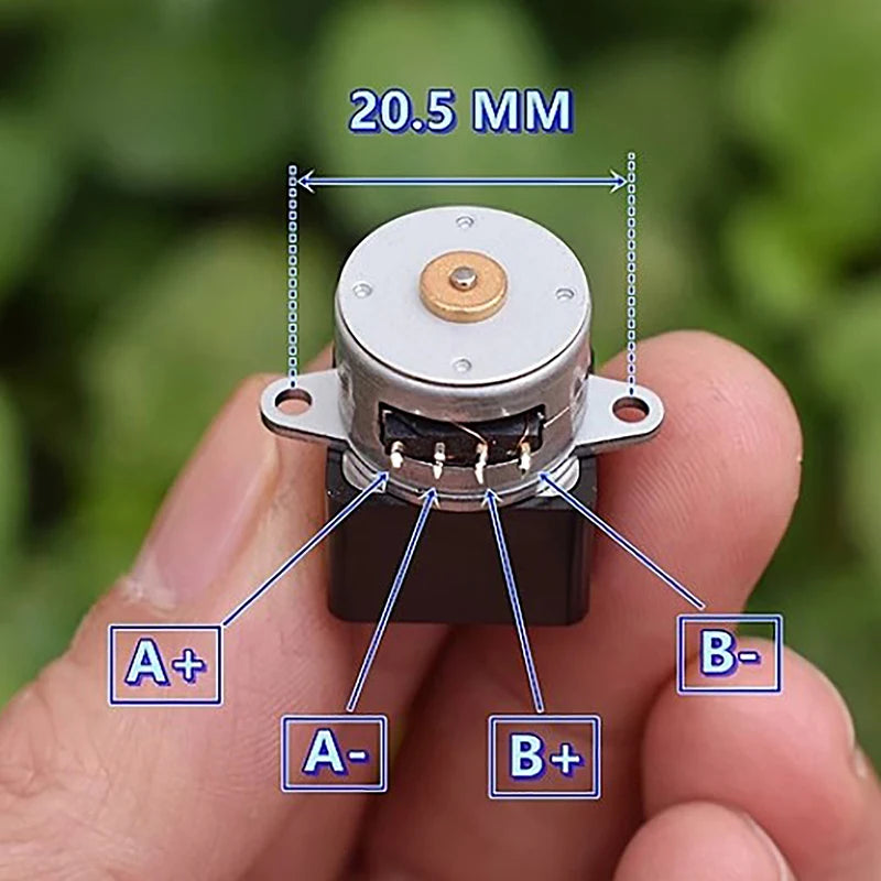 15BY Mini 15mm 2-Phase 4-Wire Gear Stepper Motor Micro Full Metal Gearbox Gear Stepping Motor DIY