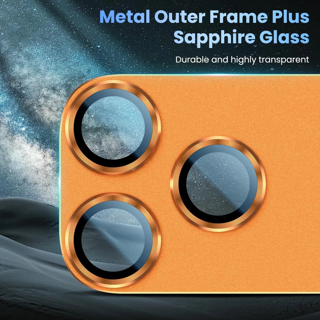 New style Metal Tempered Glass Lens Protector Full Cover Anti Scratch Back Camera Protective Film HD for iPhone 17Pro 17 Pro Max