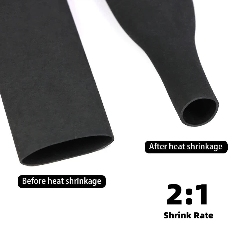 1/1.6m Anti-slip Fishing Rod Heat Shrink Tube ID15 18 20 22 25 28 30 35 40 45 50 60mm Waterproof Handle Bar Protect Wrap Cover