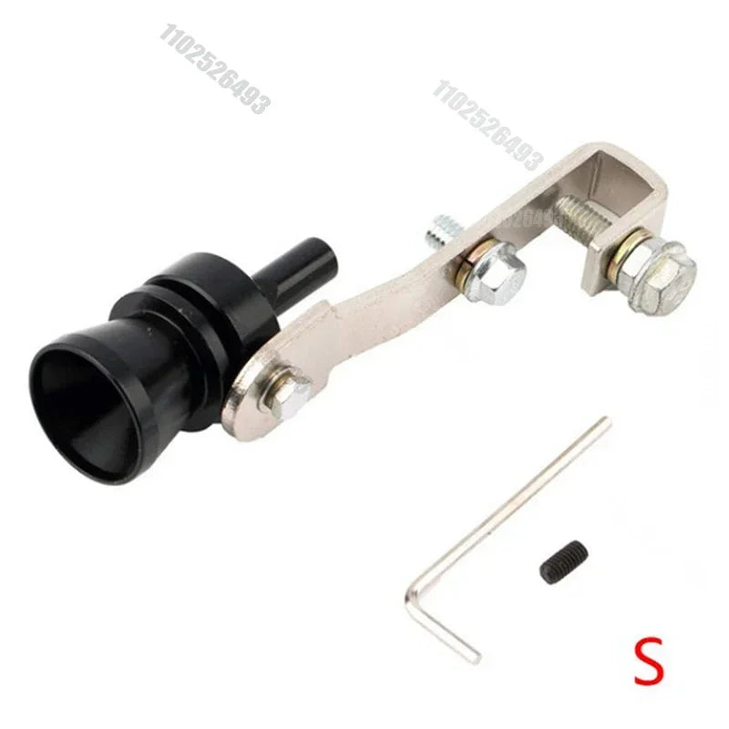 Professional Aluminum Turbo Sound Exhaust Muffler Pipe Whistle Car Blow Off Valve Tip Simulator Whistler Accessories