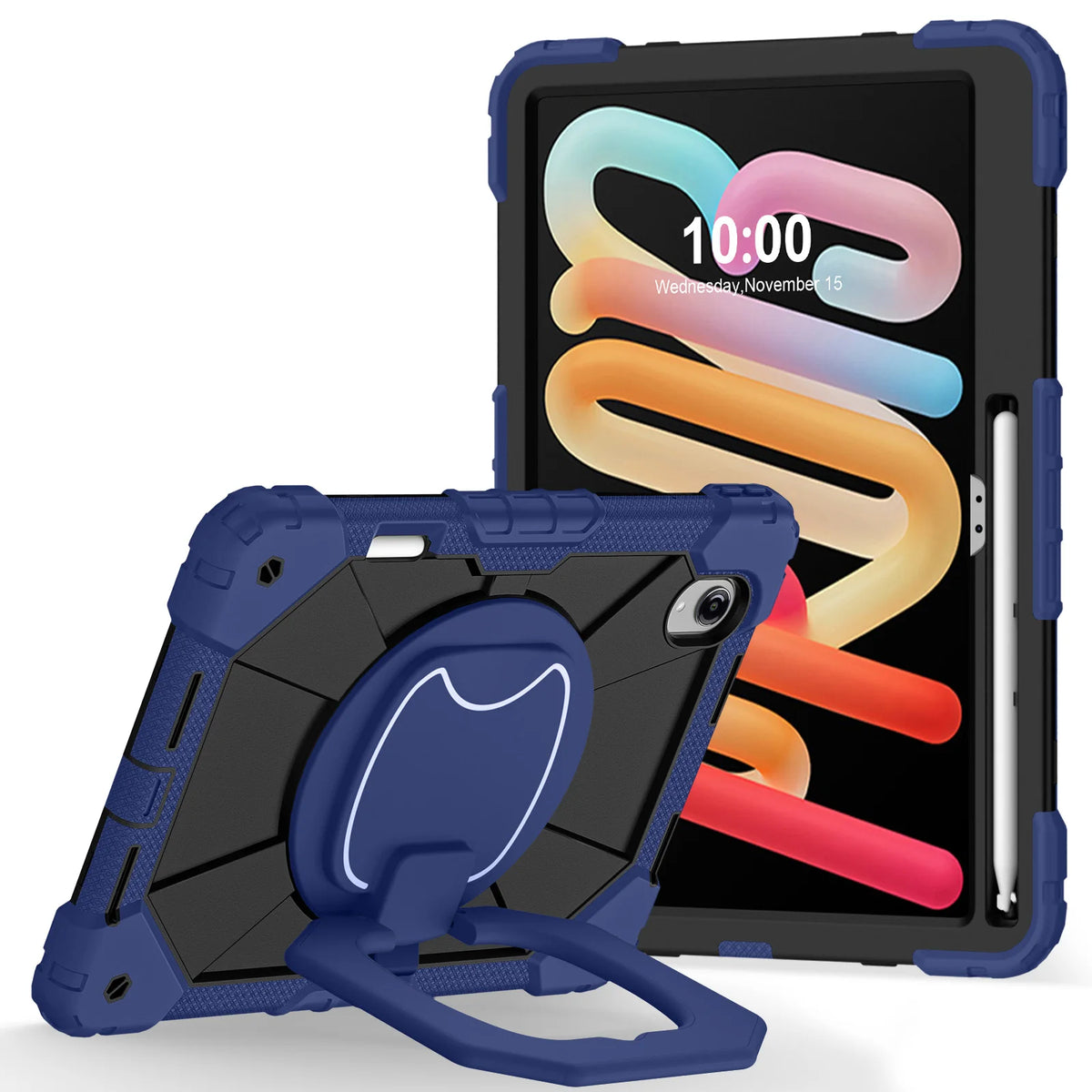 For Lenovo Idea Tab Pro Gen 2 TB390 Xiaoxin Pro 13 GT Rotation Bracelet Stand Case Pencil Slot Heavy Duty Shockproof Cover