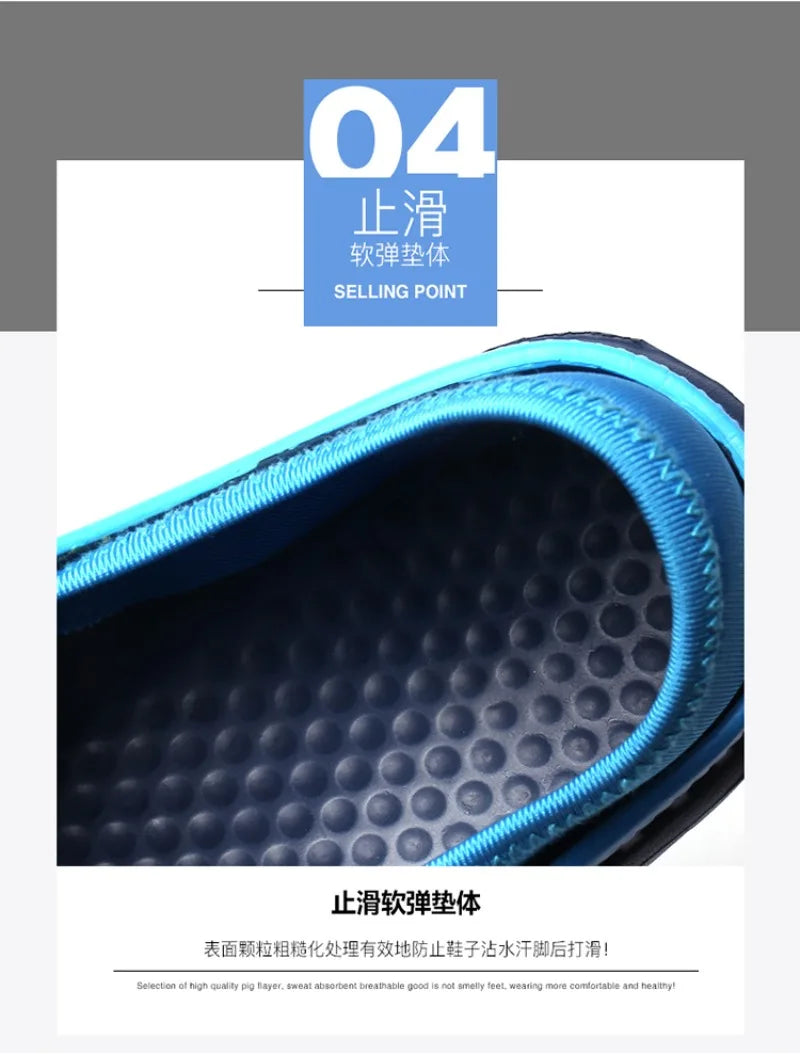 Men's and Women's Summer Sandals Clogs Casual Round Toe Slip on Outdoor Geometric Pattern Anti-slip Beach Hole Shoes Plus 46 47