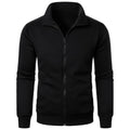 Autumn Men's Long Sleeve Zipper Jacket Coats Solid Color Warm Sweatshirts Casual Baseball Jacket Outdoor Streetwear