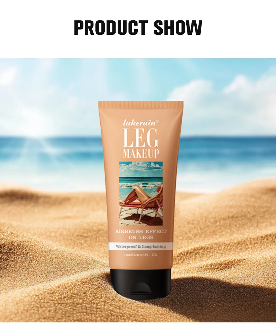 100ml Leg Makeup Long-lasting Waterproof And Anti-Transfer Concealer Even Skin Tone Wheat Tan Brown Liquid Foundation
