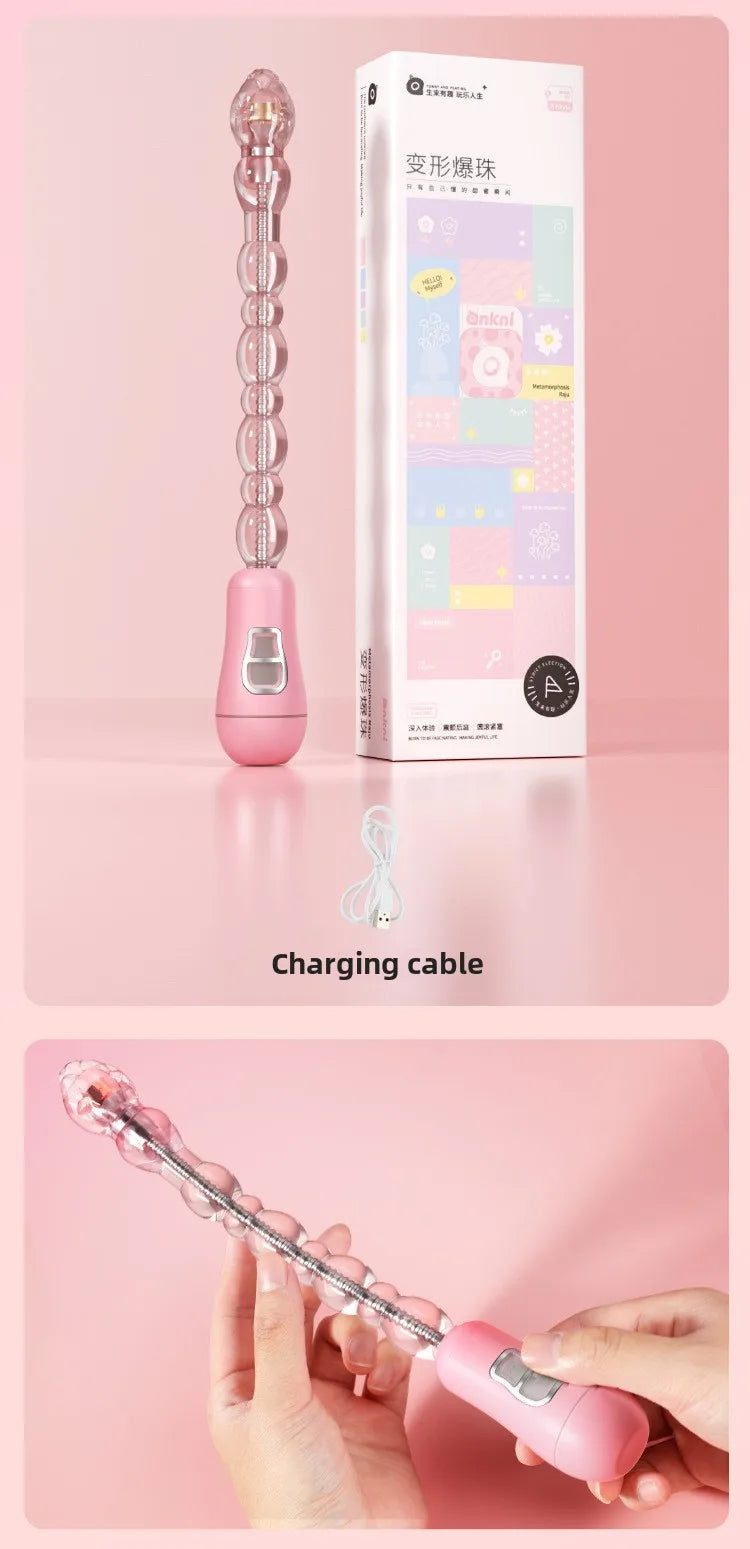 Electric Anal Plug Prostate Massager Anal Pull Beads Ass Vibrator Dildo G-Spot  Vaginal Stimulator Male Female Masturbator
