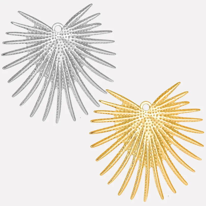 6pcs/Mix Classic Gold/Silver Color Heart Shaped Cross Irregular Shaped Pendant Stainless Steel Diy Women Necklace Accessories
