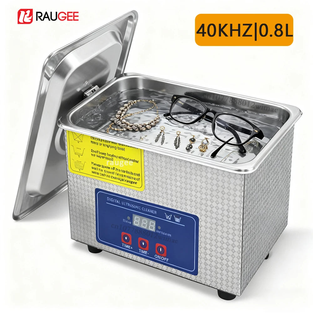 Ultrasonic Cleaner 40KHZ Home Ultrasound Cleaning Machine For Jewelry Glasses Washing Bath Watches Denture Ultrasonic Cleaner