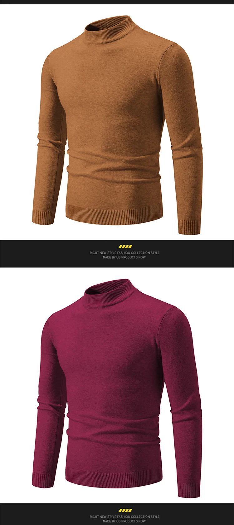 New Autumn Winter Designer Fashion Half Turtleneck Knitted Sweater High Quality Mens Casual Solid Color Warm Women Sweaters