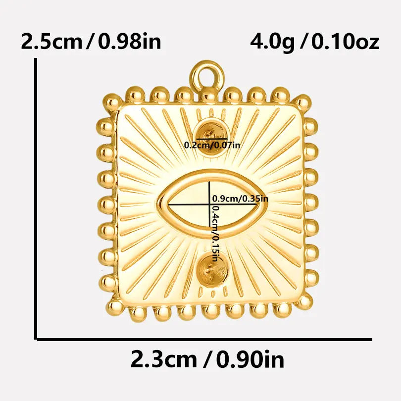 6pcs/Mix Classic Gold/Silver Color Heart Shaped Cross Irregular Shaped Pendant Stainless Steel Diy Women Necklace Accessories