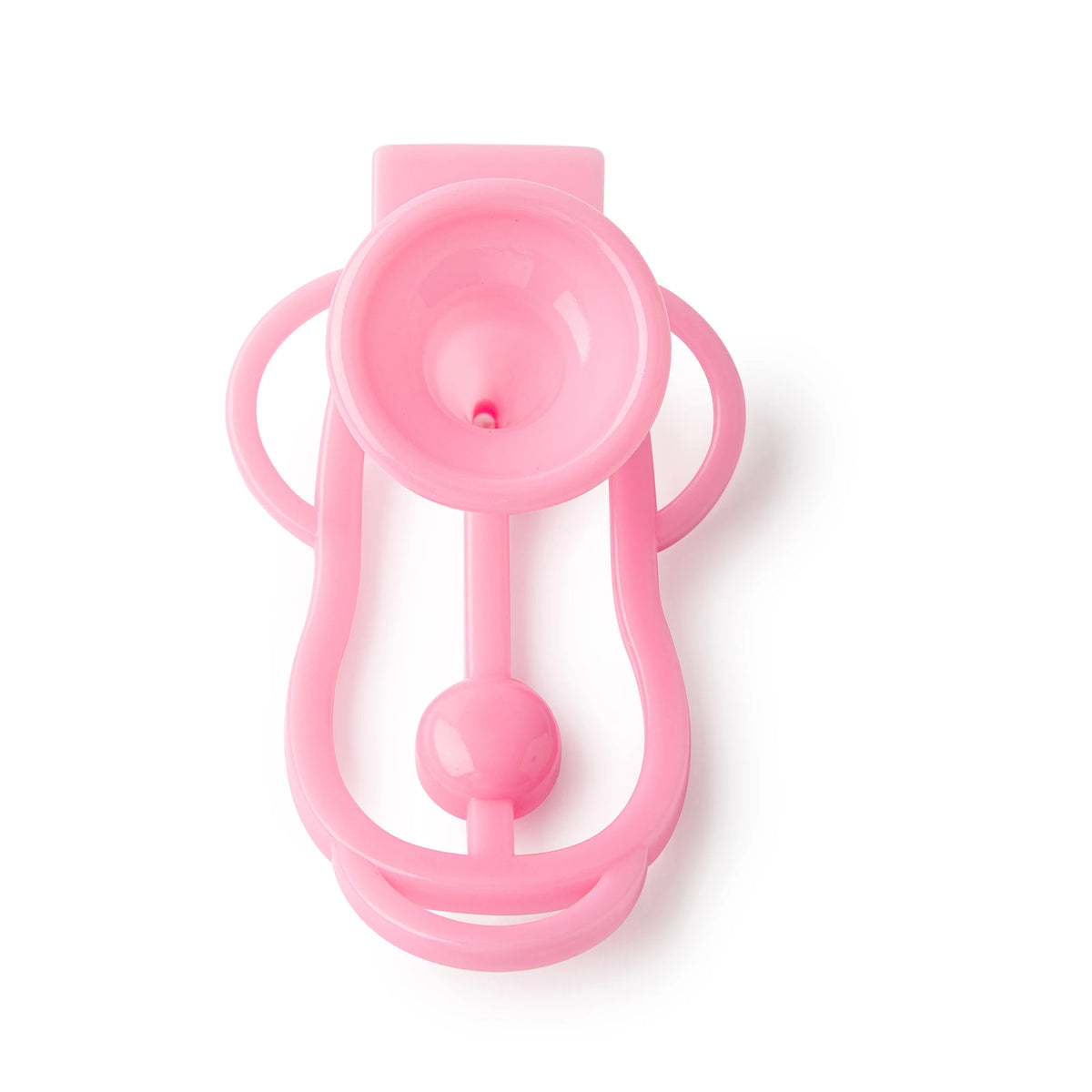 Sissy Training Pink ADJUSTABLE G-STRING For Fufu Clip, Chastiry Panties, Anti-Falling Harness for Male Chastity Cage