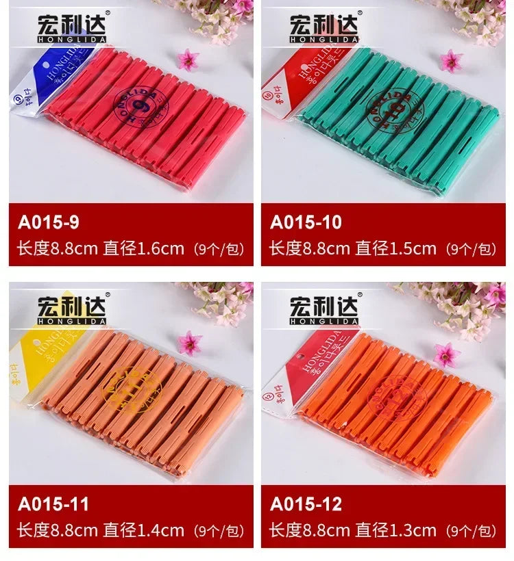 Hair Perm Rods Cold Wave Rods Hair Curling Rollers Curlers Steel Pintail Comb Hair Curler No Heat for Women Long Short Hair