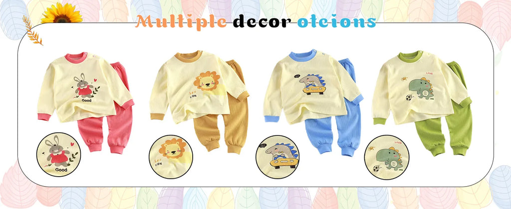 Summer Cotton cartoon Casual Childrens Set Baby Clothes Girl Girl Boy T-Shirt+Shorts 2 Pieces of 0-4-Year-Old Childrens Clothing