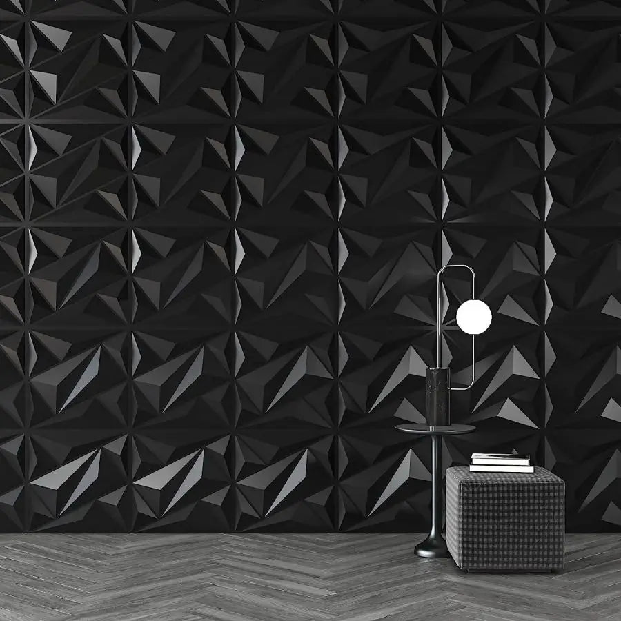 (pack of 12)Decorative 3D wall panel with diamond design, 30.48 cm x 30.48 cm