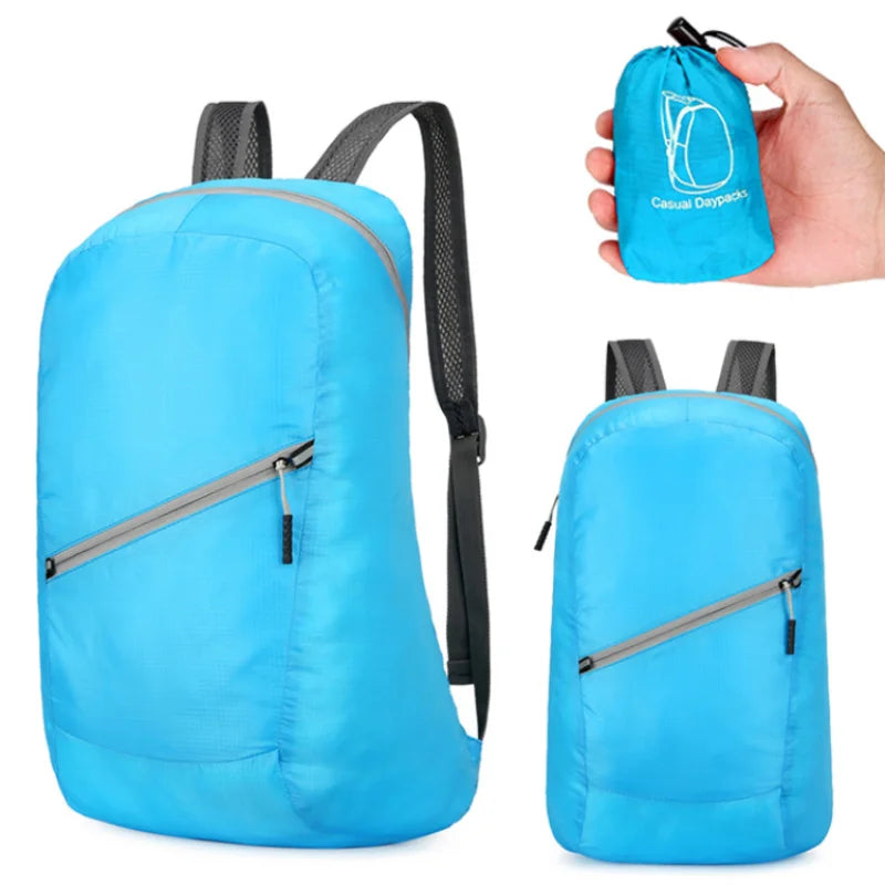 Portable Foldable Travel Backpack Light Sports Backpack Multifunctional Outdoor Mountaineering Bag Unisex Waterproof Backpack