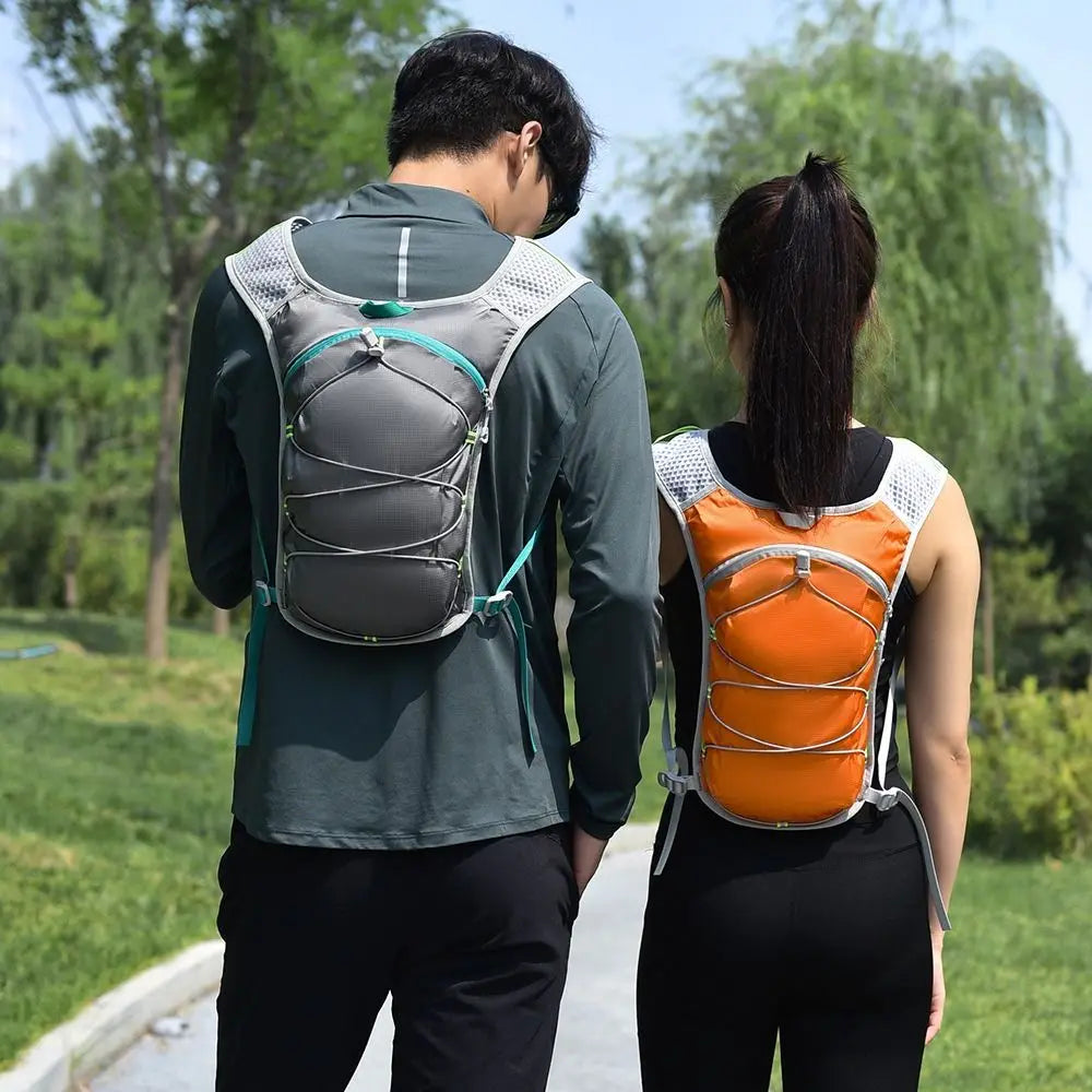 Waterproof Polyester Running Water Bottle Storage Vest Breathable With Phone Holder Marathon Hydrating Backpack Reflective