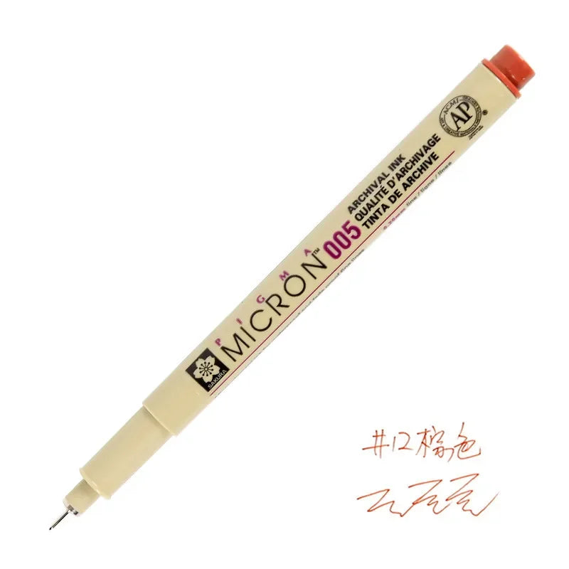 1pcs SAKURA Micron Pen 0.25mm 0.45mm Liner Marker Pen Watercolor Markers for Professional Drawing Sketch Manga Art Supplies