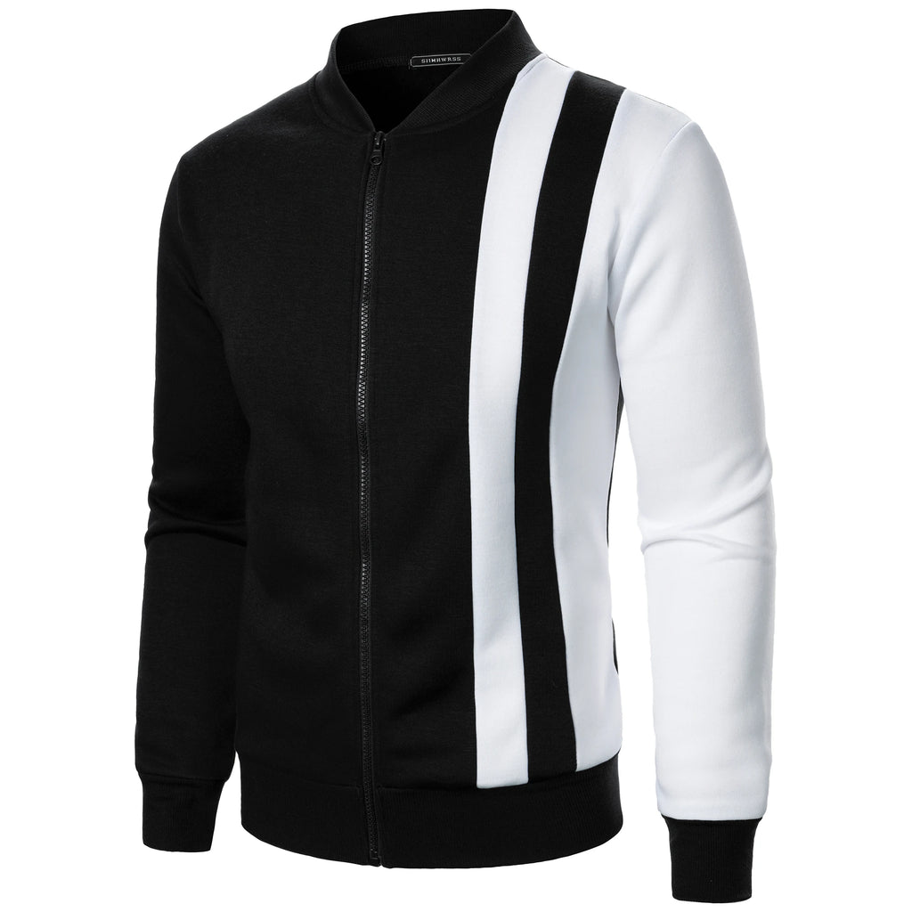 Blazer de ginásio casual de manga comprida com fecho para primavera/outono