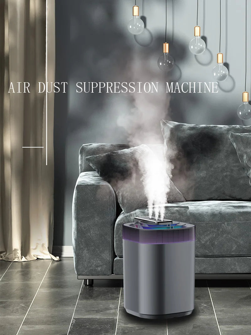 Humidificador de ar ultrassónico de 3L com névoa fria, luz noturna e três bicos, humidificador aromático USB silencioso para casa