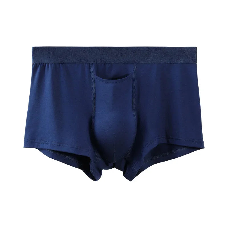 Gun split Briefs Men Modal Summer Breathable Sports boxers Ice Silk ice bag shorts