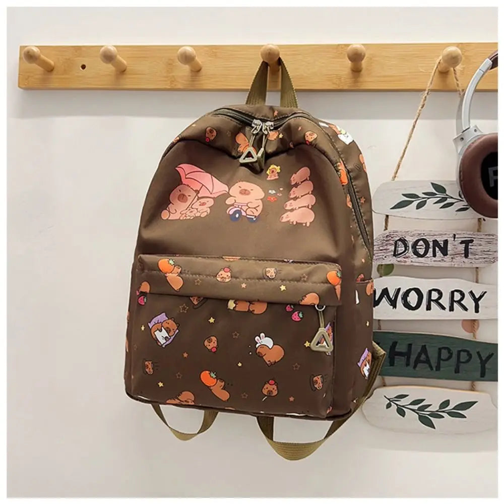 New Nylon Backpack Large Capacity Lightweight Shoulders Bag Alleviate Burden Waterproof Schoolbag Back To School