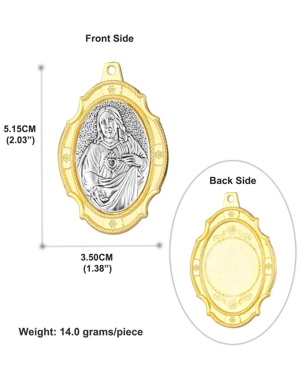 10 Styles 3 Colors Holy Icon Our Lady of Mount Carmel Miracle Madonna Pio Sacred Heart Jesus Pendant DIY Religious Keychain Part