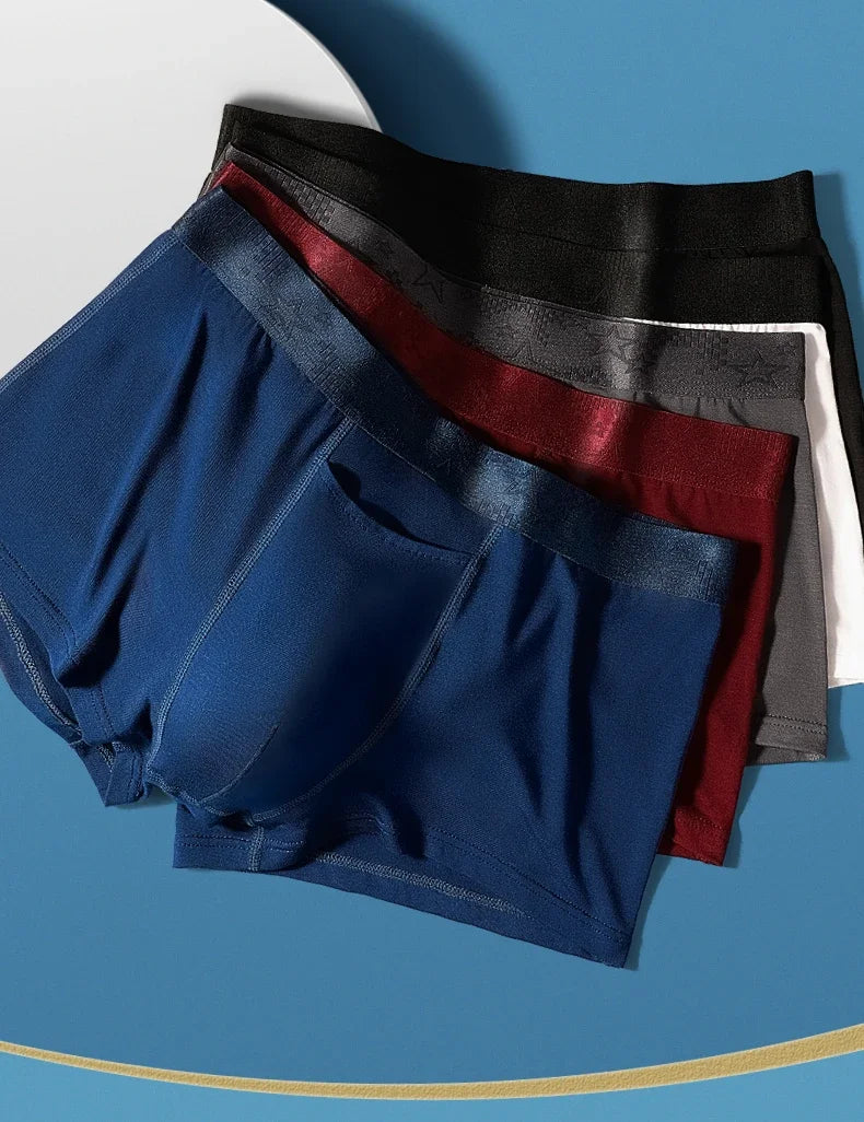 Gun split Briefs Men Modal Summer Breathable Sports boxers Ice Silk ice bag shorts